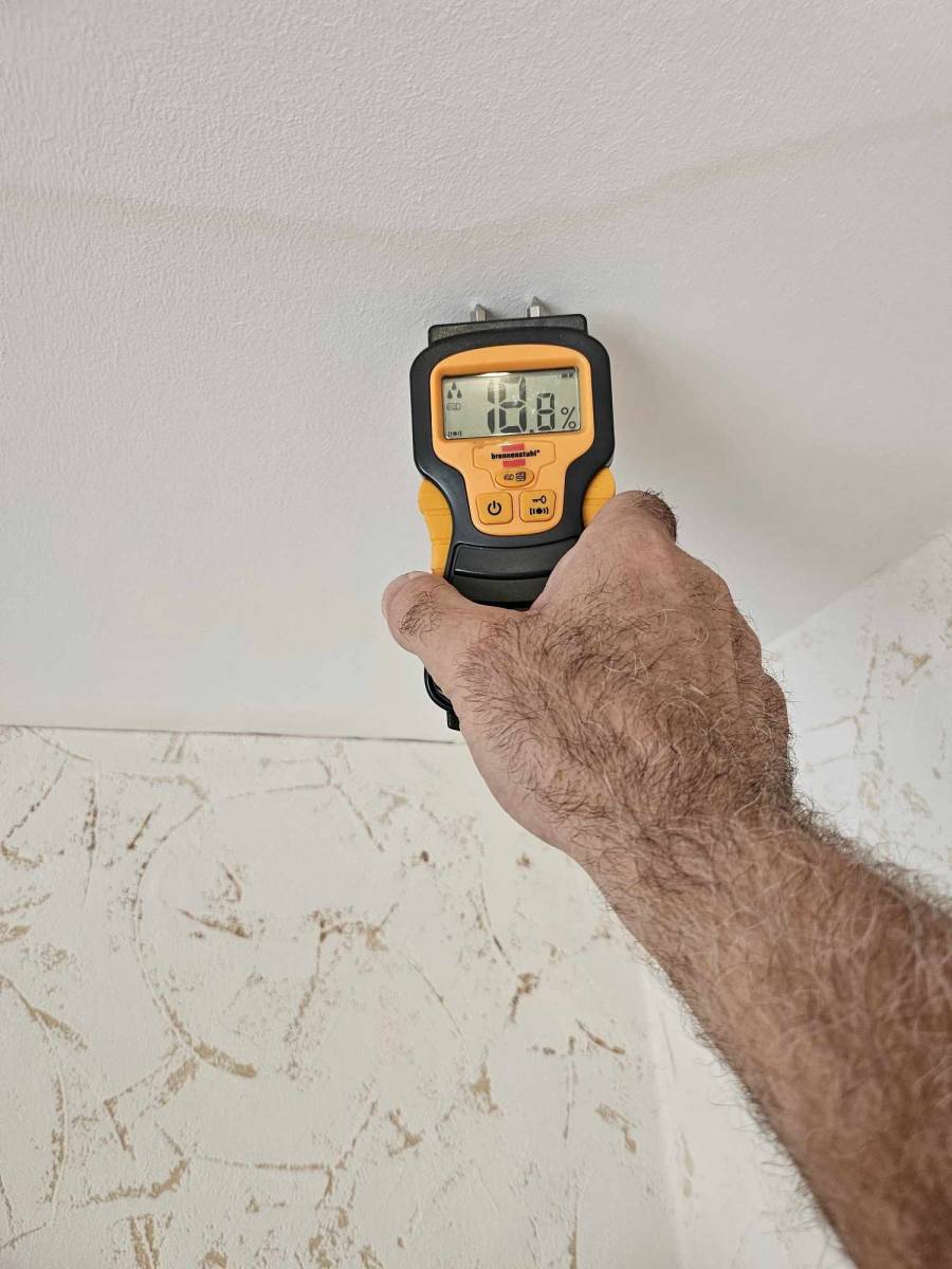 test d'humidité au niveau de la tâche