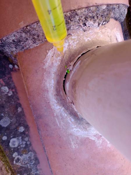 injection du colorant