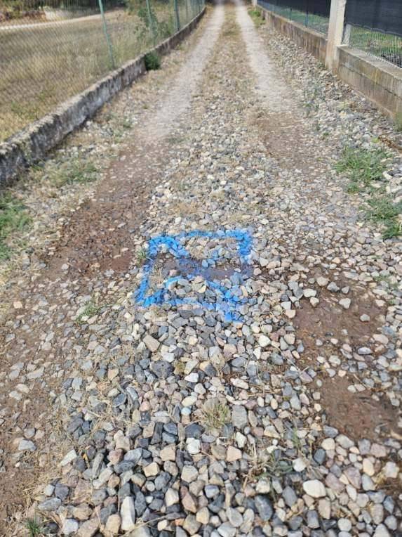 emplacement tracé de la première fuite