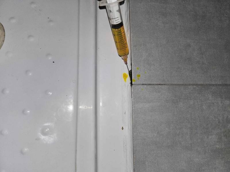 contrôles des joints par injection de colorant