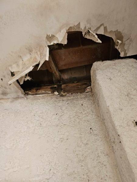 traces d'écoulement d'eau